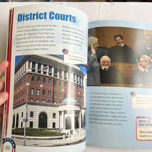 What Is the Judicial Branch by Ellen Rodger Paperback Educational Book - Picture 7 of 9